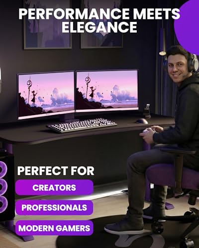 Image of Arozzi Gaming Monitor Nova 24 inch IPS 200Hz - Computer Monitor Full HD 1080p - Adaptive Sync, HDR10 & Flicker Free Display - 99% sRGB Color Accuracy - PC & Console Ready - Pink