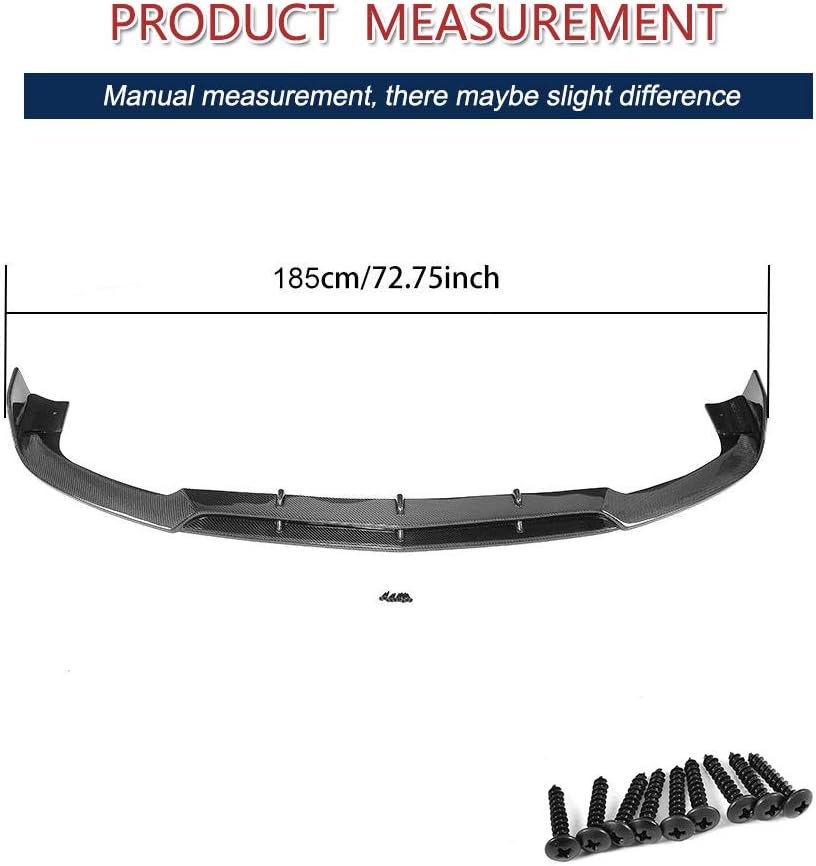 W218 Carbon Fiber Bumper Lip fits for Mercedes Benz CLS Class W218 CLS63 AMG S Sedan 2015-2018 Front Chin Lip Spoiler Splitter Factory Outlet (Carbon Fiber)