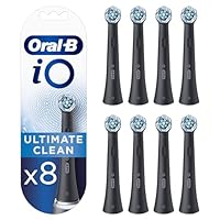 Oral-B iO Ultimate Clean Testine Spazzolino Elettrico, Confezione da 8 Testine di Ricambio Nere...