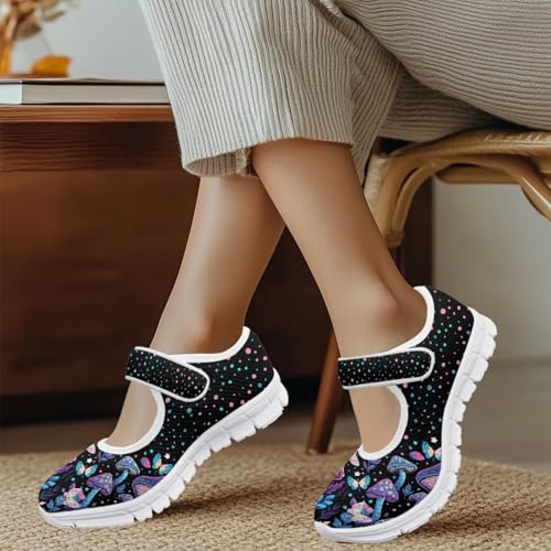 Coloranimal Mary Jane Flats Casual Slip On Mary Jane Shoes Flat Shoes Dressy Comfortable Mesh Ballet Shoes with Anti Skid Sole Womens Footwear4