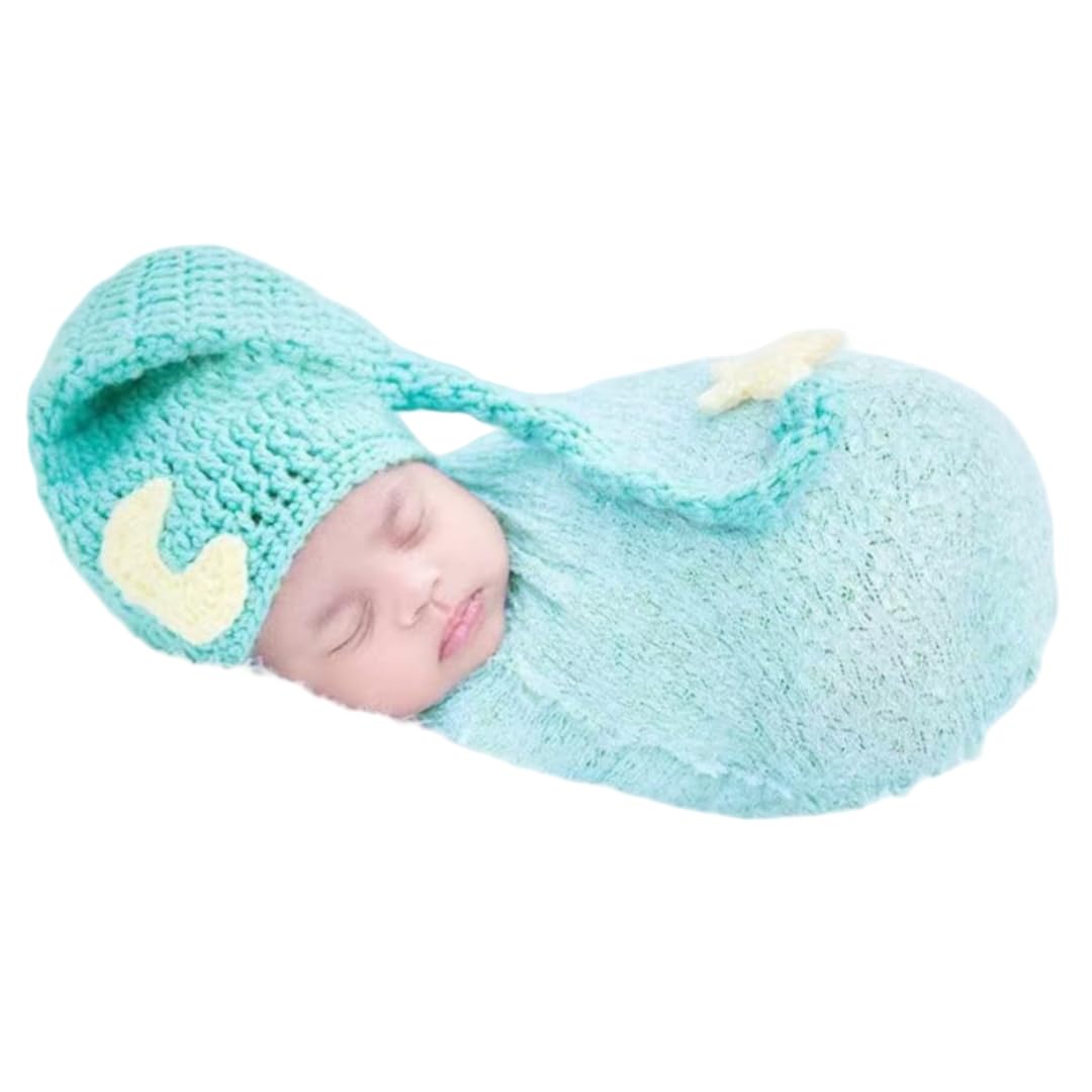 Baby Photography Props Wraps, Pilot Hats with Blanket For Boys Girls Newborn Baby Photoshoot Outfits Hat Blanket Set (Pink)