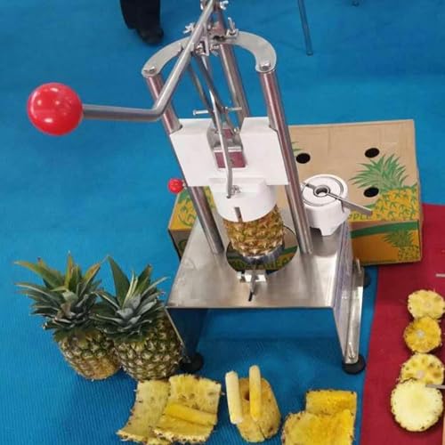 Ananasentkerner Maschine - Manueller Schäler Cutter & Slicer, 60 Stück/Stunde Effizient mit 10s Schnellschäler für Supermärkte und Lebensmittelstände