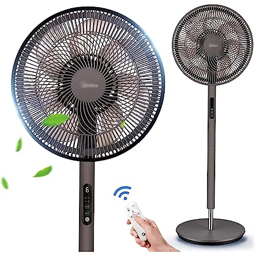 Ventilador de piso com ajuste de 3 velocidades e resfriamento KANBUN, ventilador de pedestal oscilan