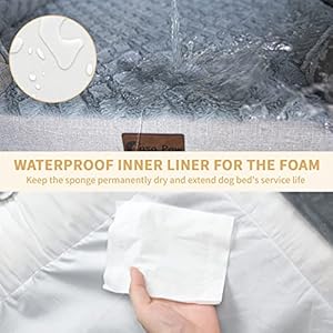 Memory-Foam-XL-Dog-Bed-with-Bolsters-Cooling-Dog-Beds-for-Extra-Large-Dogs-Waterproof-Orthopedic-Dog-Bed-with-Removable-Washable-Cover-and-Nonskid-BottomX-LargeDark-Grey - Cucciolini Doodles   Memory-Foam-XL-Dog-Bed-with-Bolsters-Cooling-Dog-Beds-for-Extra-Large-Dogs-Waterproof-Orthopedic-Dog-Bed-with-Removable-Washable-Cover-and-Nonskid-BottomX-LargeDark-Grey