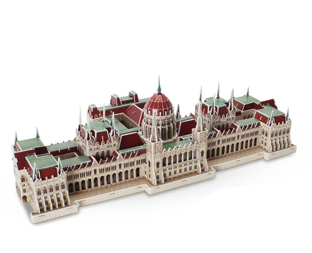3D Three-Dimensional Paper Model Puzzle, Hungarian Parliament Building Building Model DIY Children's Educational Toys Gift Home Decoration Ornaments