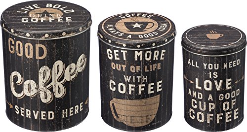 Primitives-by-Kathy-32981-Set-of-3-Coffee-Tin-Bins Primitives by Kathy 32981 Set of 3 Coffee Tin Bins