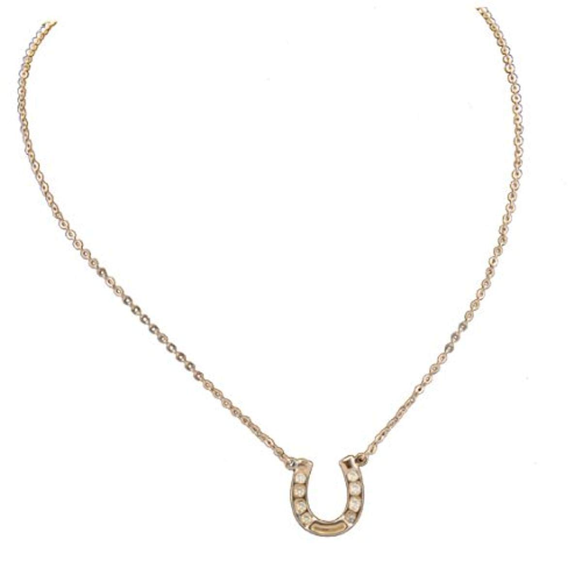 Exselle Horseshoe with Rhinestones Pendant
