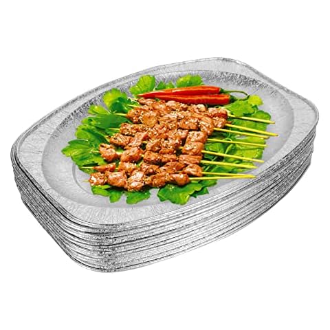 YAYODS 40 Pack Large Foil Trays Cover