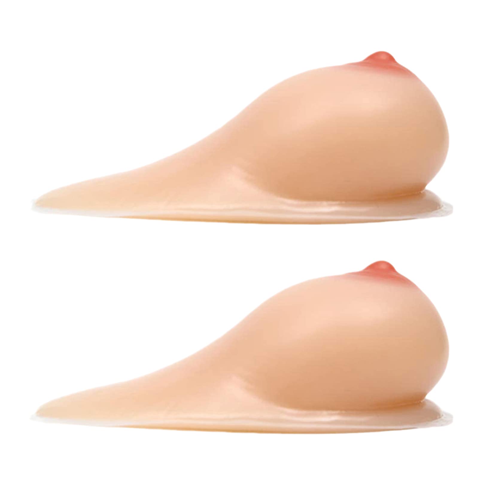 MYIESAXL 600-1600g/Pair Silicone Breast Forms Waterdrop Shape Fake Boobs for Prosthetic Boobs for Men And Women Crossdressers Mastectomy Prosthesis Transgender Cosplay