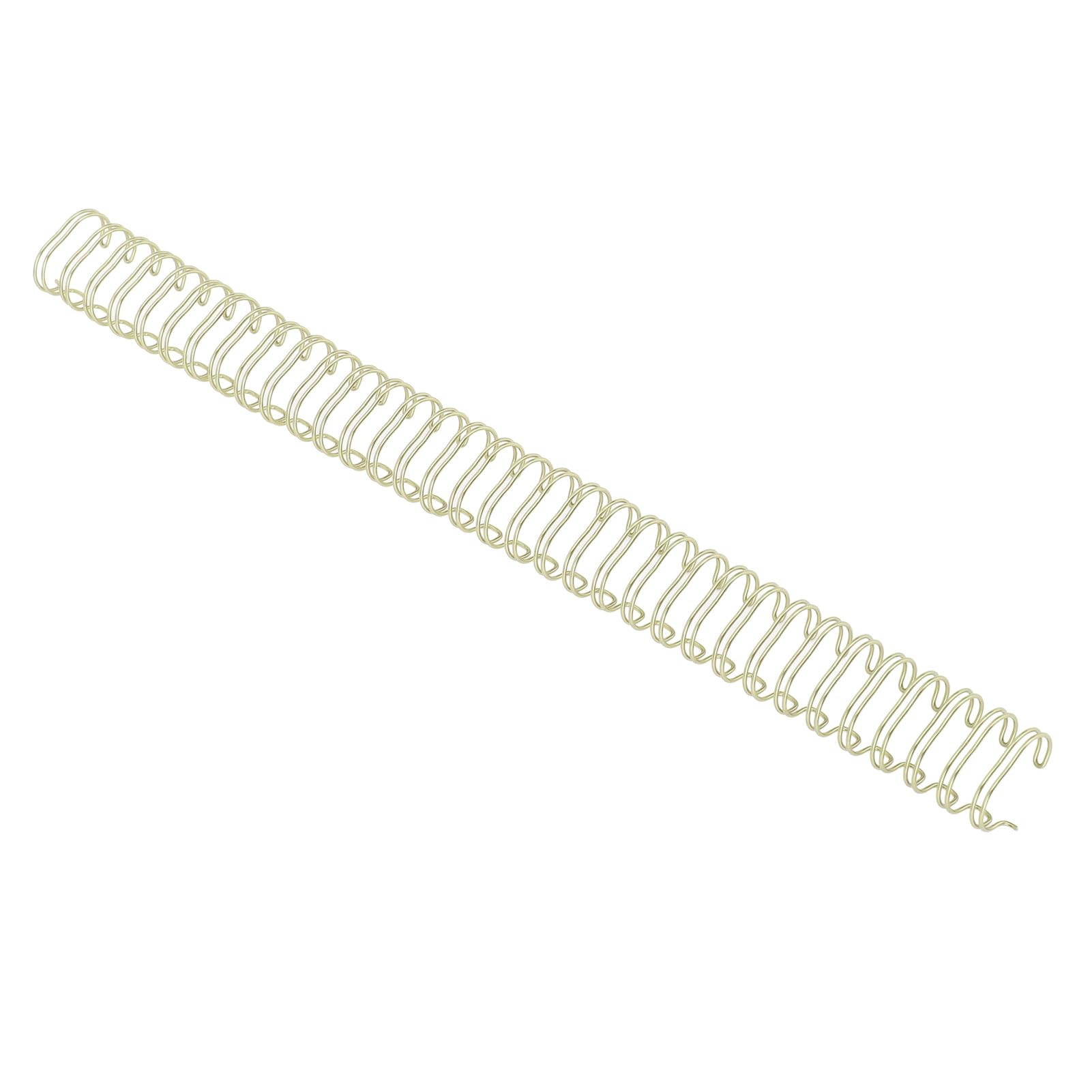 Doppelschlaufen-Drahtbinderücken, 100 Stück, 9/16 Zoll, robuste Nylon-beschichtete Kammbinderinge für Bürodokumente, Präsentationen, Berichte, 120 Blatt Kapazität, 34-Loch- (Helles Gold)