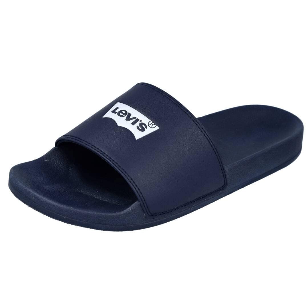 Levi's June Batwing, Claquetas para hombre, Azul Navy Blue, 41 EU