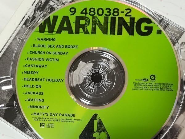 USオリジナル】Green Day / Warning アナログ盤 グリーン盤 US