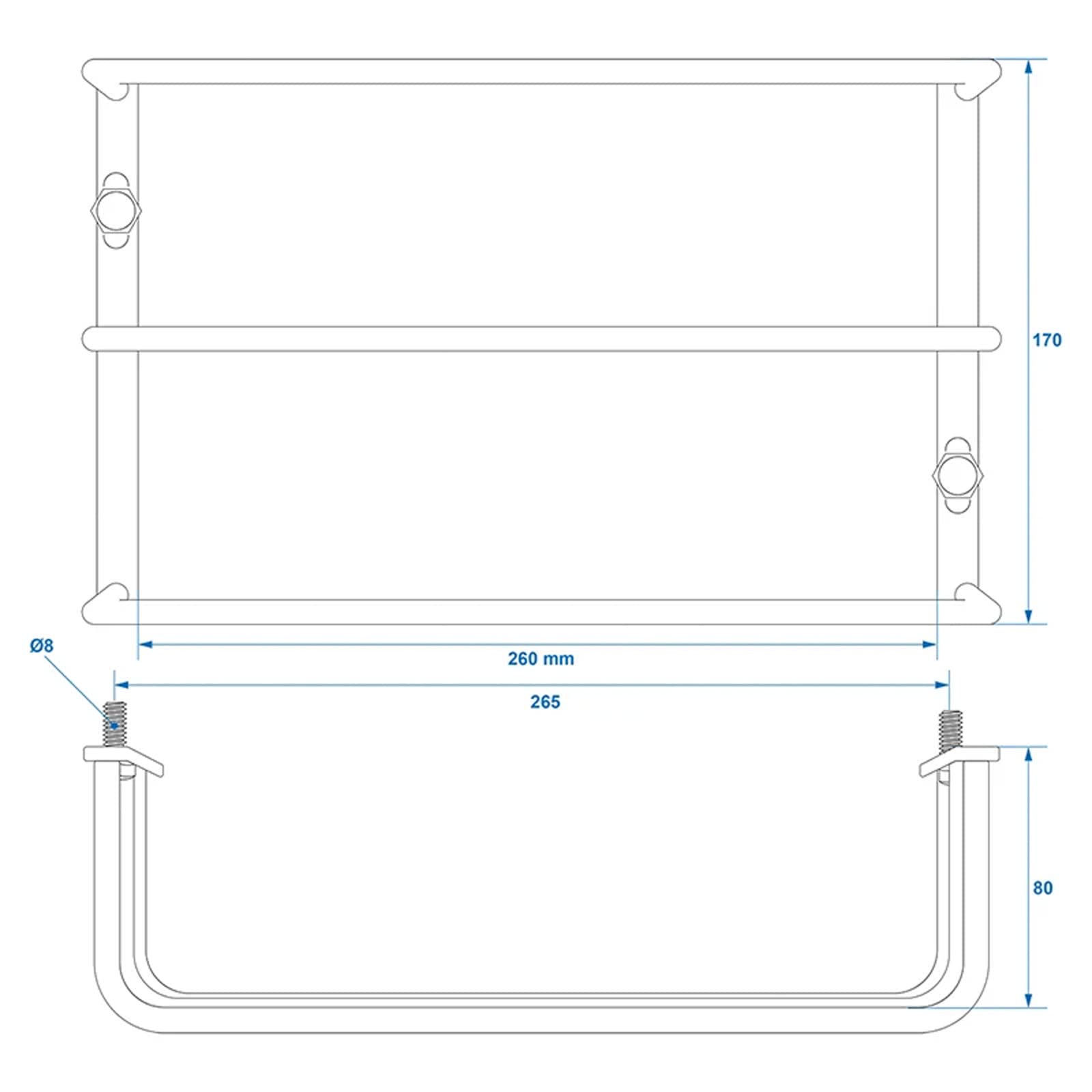 APT Universal Rücklicht Schutzgitter in verschiedenen Größen Rücklichtschutz Schutz Rückleuchte Lampenschutzgitter (2, 140x105x80 mm)