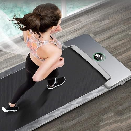 Image of Treadmill Under Desk Treadmill Folding Portable Walking Treadmill with Wide Tread Belt Super Slim Mini Quiet Slow Running Treadmill with Smart Remote and Workout App