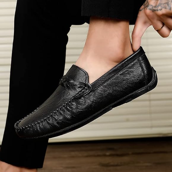 OWOT Vrije tijd voor mannen Lace Up veganistisch leer afgeronde top naaien  bootschoenen outdoor blokhak (kleur: grijs, maat: 38 EU) : Amazon.com.be:  Mode