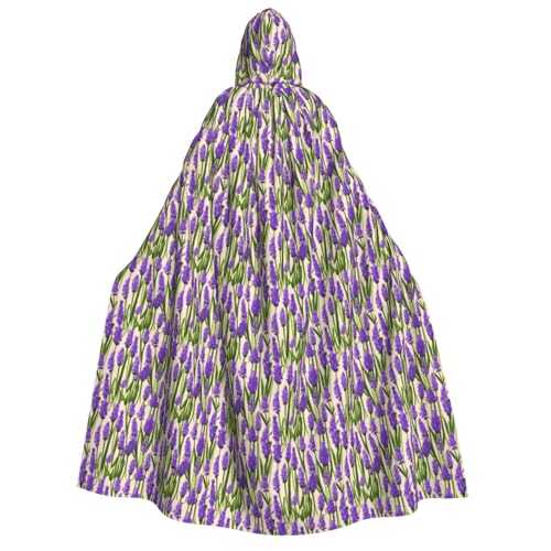 Cape à capuche lavande costume adulte pour cosplay carnaval et bal masqué