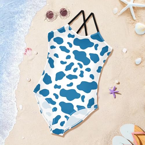 Girls One-Piece Swimwear Seamless Pattern Beach Sport Summer Hawaiian Swimsuit for 3-10 Years2