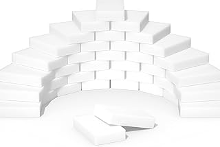 Magic Sponge Eraser, 100 Pack Premium Melamine Foam Cleaning Pads, Non-Scratch Scrub Sponge, Household Cleaning Kitchen Di...