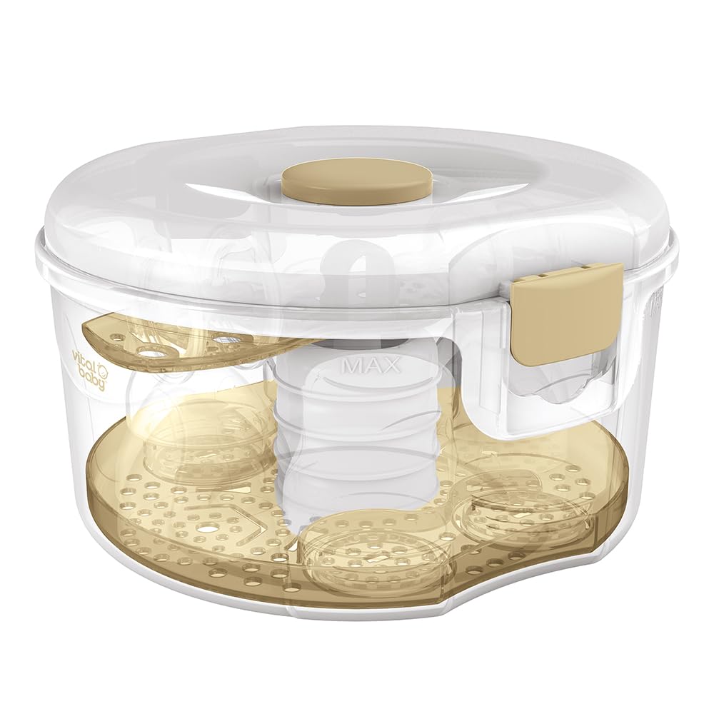 Nurture 2-in-1 Microwave & Cold Water Steriliser, Kills 99.9% of Bacteria in 3 Minutes, Microwave & Cold-Water Steriliser, BPA-Free, EarthSmart Biodegradable, Fast Sterilising