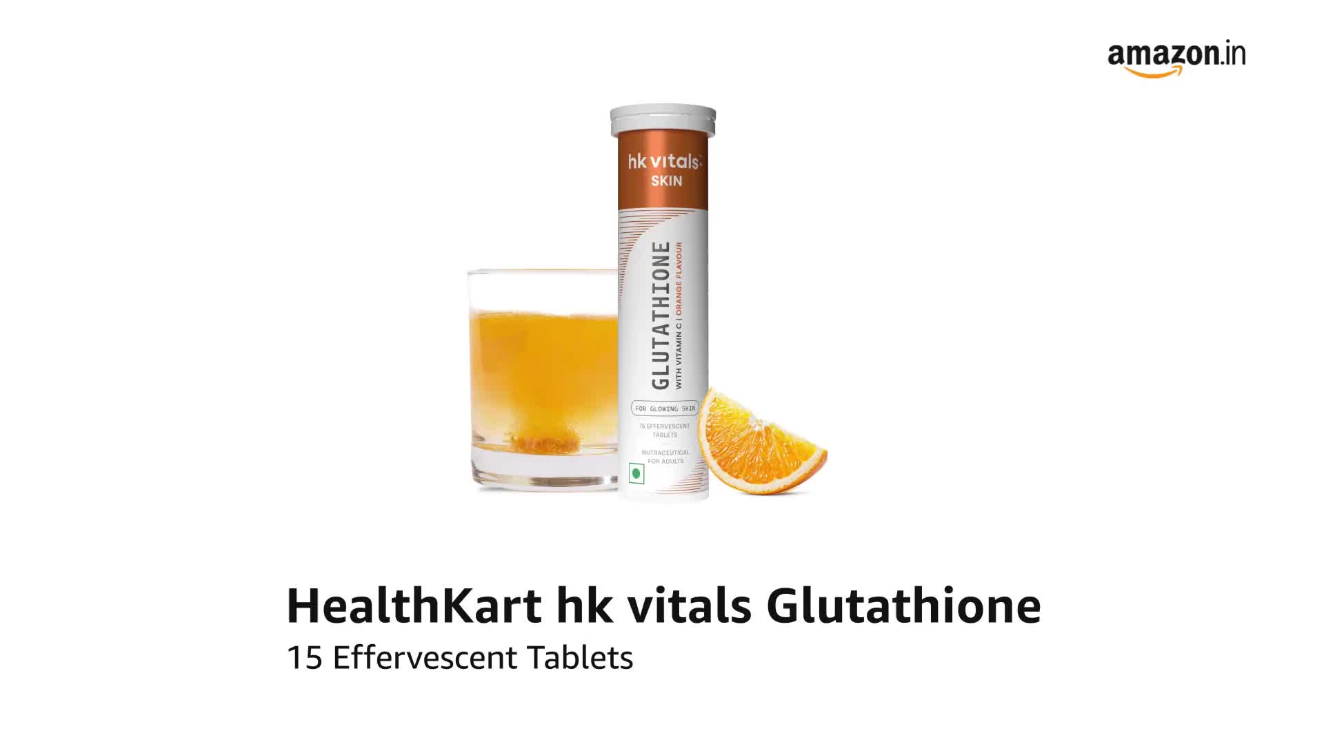 healthkart hk vitals glutathione hk vitals Glutathione Effervescent Tablets with Vitamin C & E