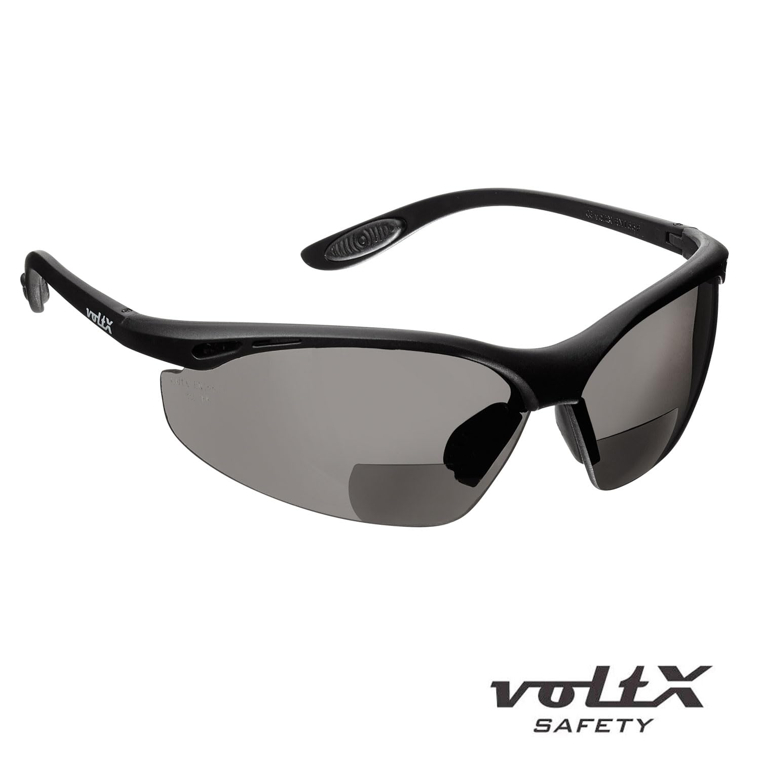 voltX 'CONSTRUCTOR' Veiligheidsleesbril (Doorzichtig 2,5 dioptrie) met Volledige Lens CE EN166f - 'Wraparound' Stijl - inclusief koord met Headstop UV400, Anti-Condens Coating