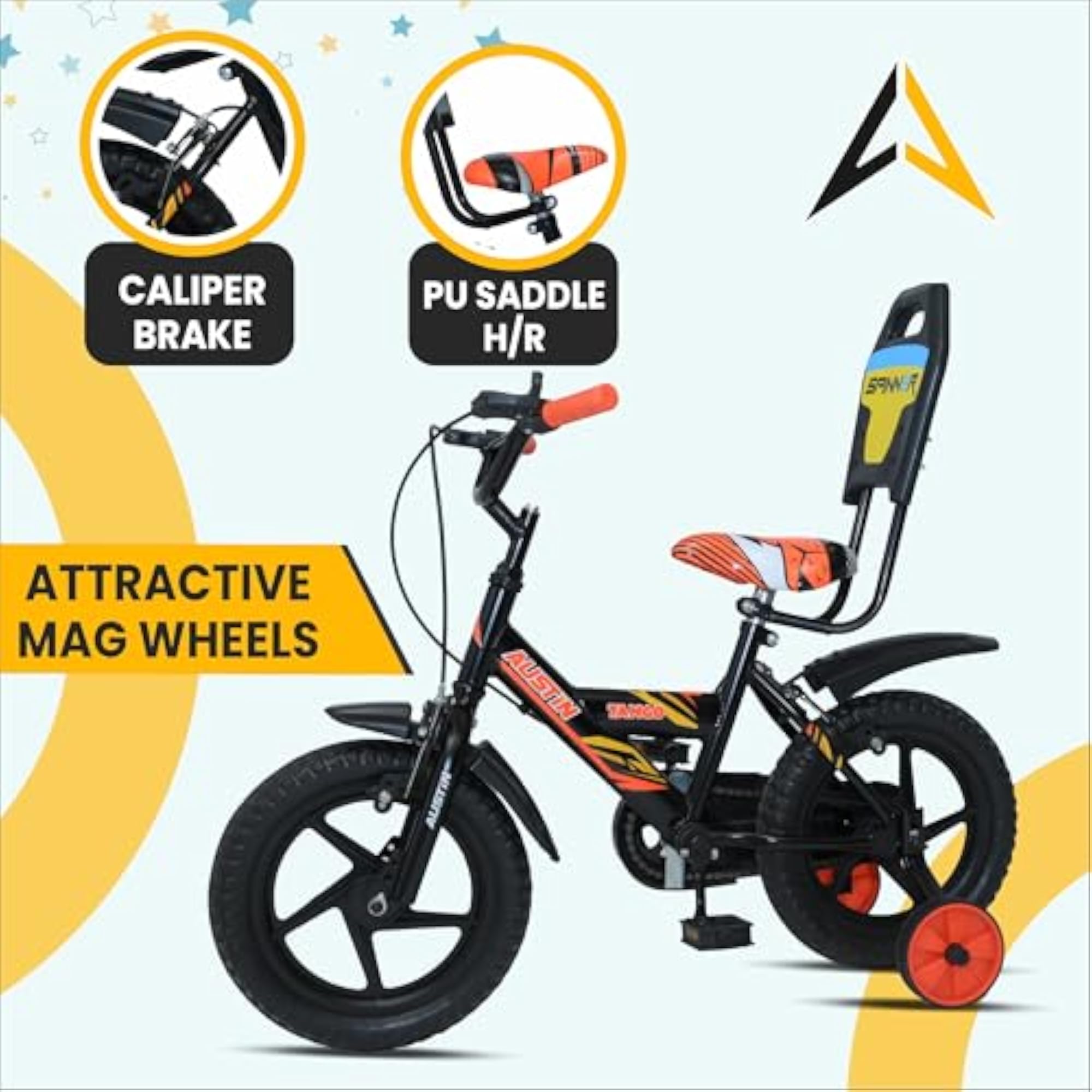 Kids 14 Inch Road Cycle with Side Support Backrest