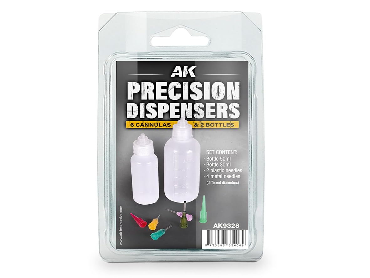 AK Tools AK9328 Precision DISPENSERS (2 Bottles + 6 cannulas)