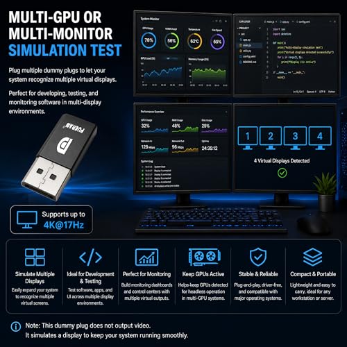 DisplayPort Emulator Plug 2K 2560x1600@30Hz Dummy miniatura 5