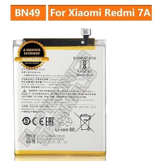 Image of BN49 Battery for Redmi 7A / M1903C3EH /M1903C3EI /MZB7995IN / M1903C3EG Battery with 6 Month Warranty** (DD223)