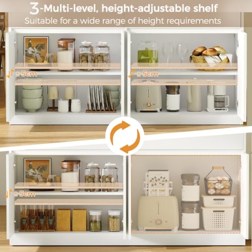 Mueble de cocina de 140 cm con regleta para conectar electrodomésticos sin cables sueltos 7
