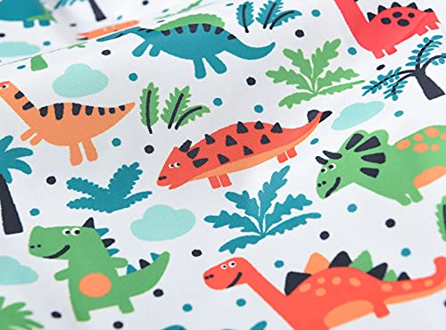 Toddler Boys Girls Cotton Lined Waterproof Splash Rain Pants Print Reflective Mud Rain Pants for (Green-c, 2-3 Years)4