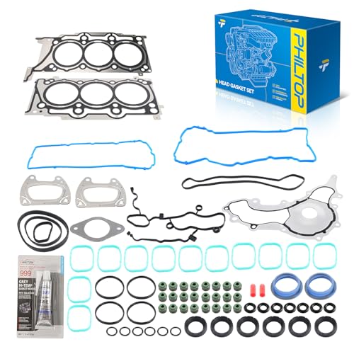 Image of PHILTOP HS26541PT Head Gasket Set Fit for Jeep Grand Cherokee Wrangler JK, Dodge Grand Caravan Charger Journey Durango, for Chrysler Town & Country 300 200, Ram 1500 Classic,for 3.6L Engine Gasket Kit