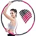 Hula Hoops para Adultos pérdida de Peso, 8 Secciones, círculo Adelgazante Ajustable Desmontable para Ejercicio Gimnasio, Espuma Acolchada Plegable Fitness Hula Anillo para Quemar Grasa, Masaje
