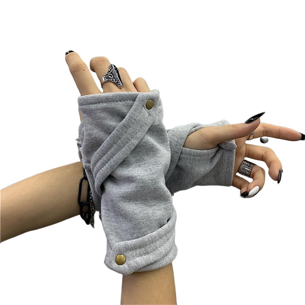 Sup-Coente Goth Arm Warmers Y2K Arm Sleeves Fingerless Gloves