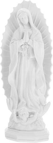 Miniatura 1 de DECHOUS Estatua de resina virgen de resina pequeña resina virgen decoración de escritorio iglesia decoración de escritorio resina artesanía estatua