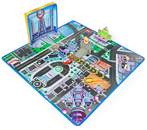 Paw Patrol, True Metal Adventure City Movie Play Mat Set with 2 Exclusive Toy Cars (Amazon Exclusive), 1:55 Scale, Kids Toys for Ages 3 and up