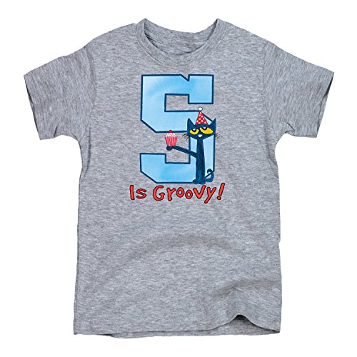 Pete the Cat 5Th Birthday Boys - Youth Short Sleeve Tee