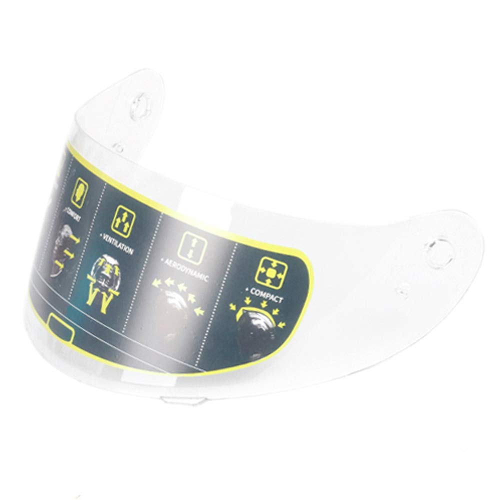 Woljay Off Road Motorcycle Full Face Helmet Visor Shield (Clear Visor)
