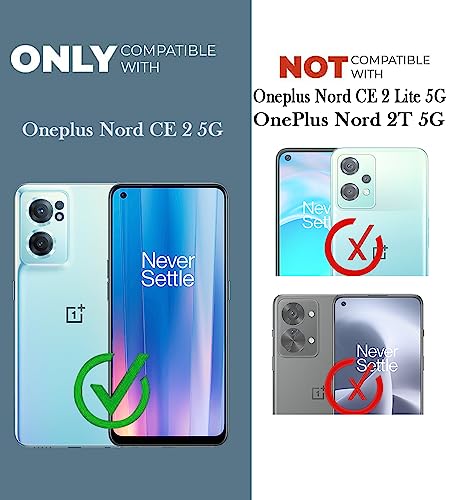 Image of Jkobi Back Cover Case for OnePlus Nord CE 2 5G (Crystal Glass Back | Camera Protection | Shockproof Bumpers | Professional Black)