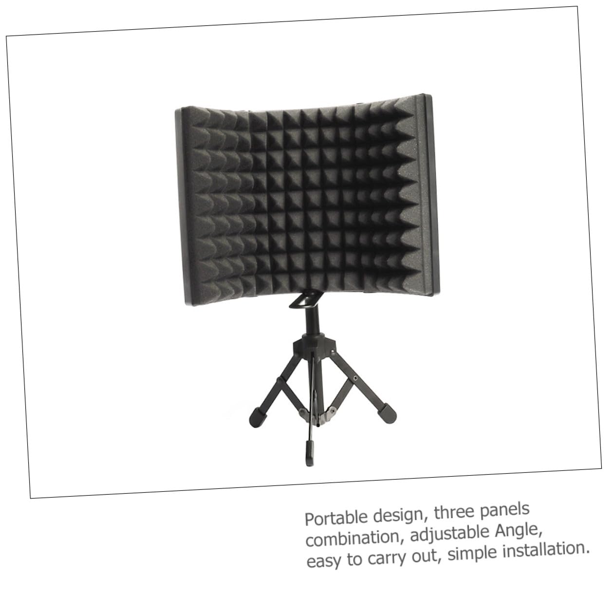 GALPADA Mikrofon Popfilter mit Windschutz aus Schwamm und Metall Einfache Installation Drei Stück Kombination für Studioaufnahme und Computeraufnahme