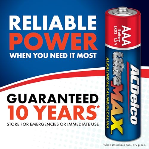 image for Powermax ACDelco UltraMAX 20-Count Triple AAA Batteries, Alkaline Batt