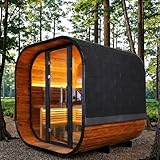 Infrared Sauna, 2 Person Home Sauna Indoor with Low Carbon Fiber Heating Panels Digital Control System and Tempered Glass Door for Relaxation Wellness