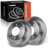 A-Premium 12.28 inch (312mm) Rear Solid Disc Brake Rotors Compatible with Select Hummer Models - H3 2006-2010, H3T 2009-2010, 2-PC Set