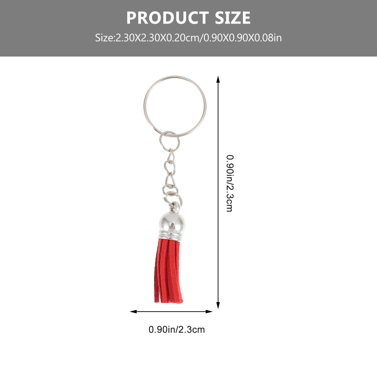 Beatifufu 1Set Multi Color Tassel Key Chain Kit Creative DIY Keychain Making Accessory for Bags Car Keys and More Includes Keychain Rings and Tassels Compact and Durable