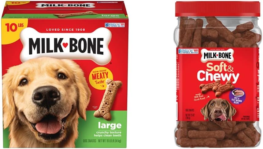 Milk-Bone Large & Soft & Chewy Dog Treats Bundle