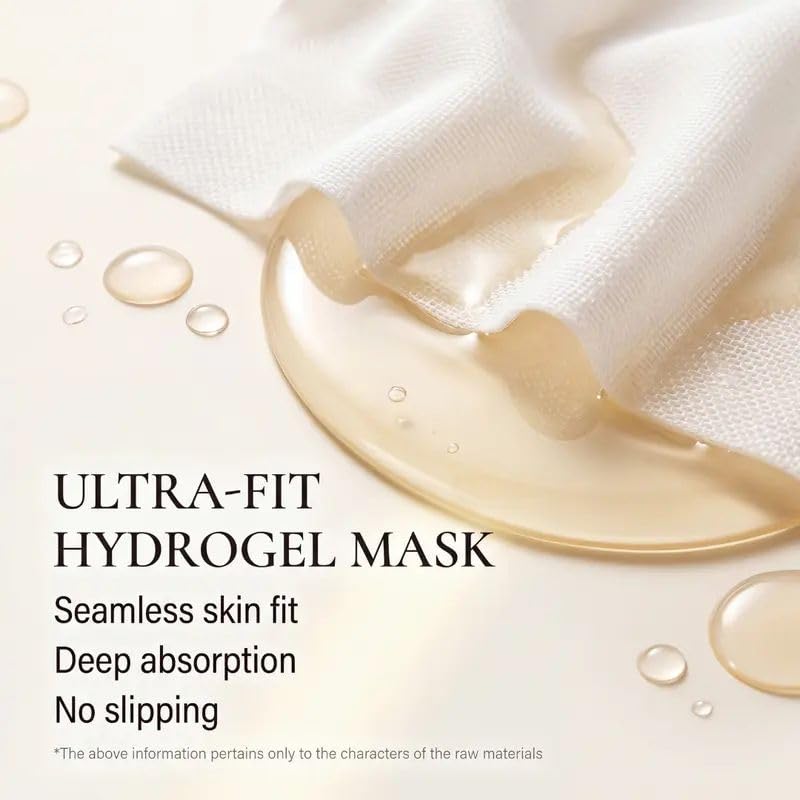 MORLL LAB PNE Face Mask Sheet – Hydrating & Soothing Sheet Mask with Niacinamide, Hyaluronic Acid & Peptides (30ml x 5pcs)