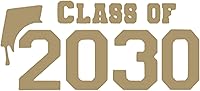 Vista 22 de Class of 2030 Iron On Decal, Graduation Shirt Transfer, Graduate Tshirt Patch, DIY Crafts, Graduation Cap, Pick Size and Color, Iron-On Almost Old