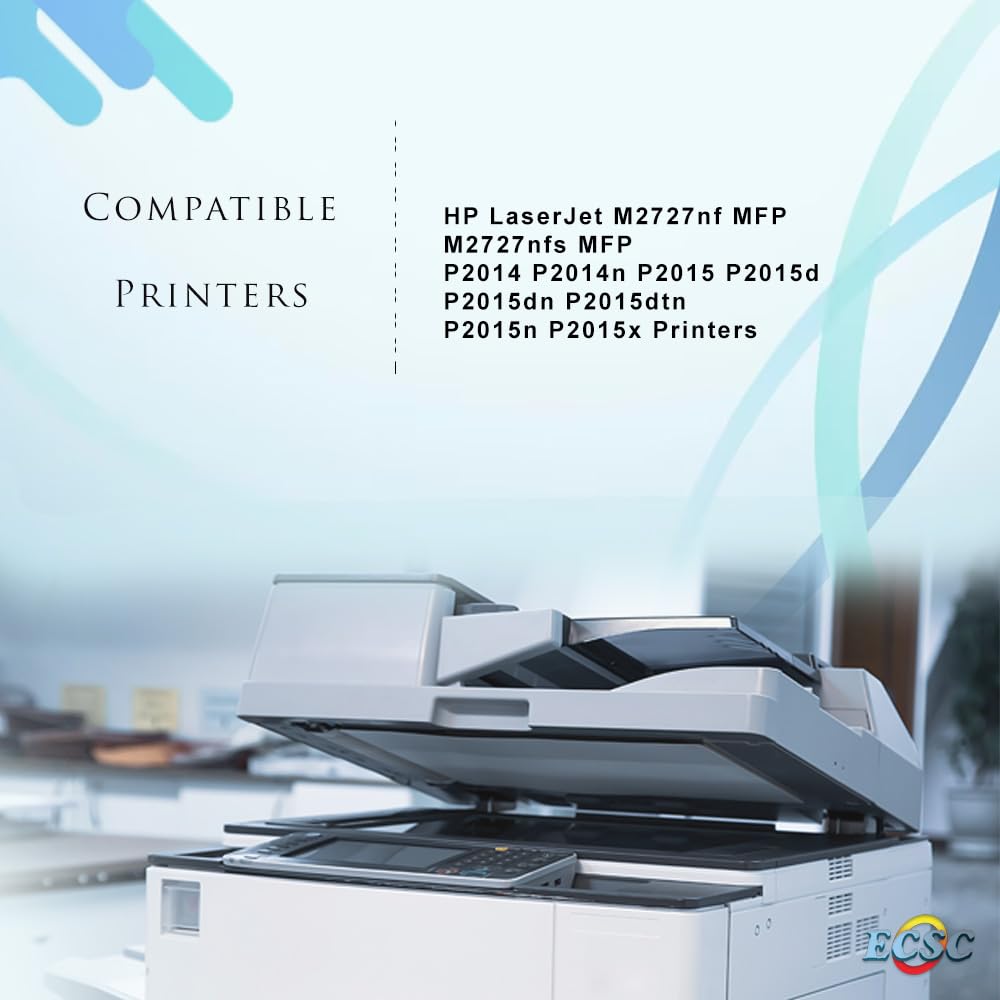 InkJello Compatible Toner Cartucho Reemplazo Por HP Laserjet M2727nf MFP M2727nfs MFP P2014 P2014n P2015 P2015d P2015dn P2015dtn P2015n P2015x Canon I-SENSYS LBP-3310 LBP-3370 Q7553X (Negro