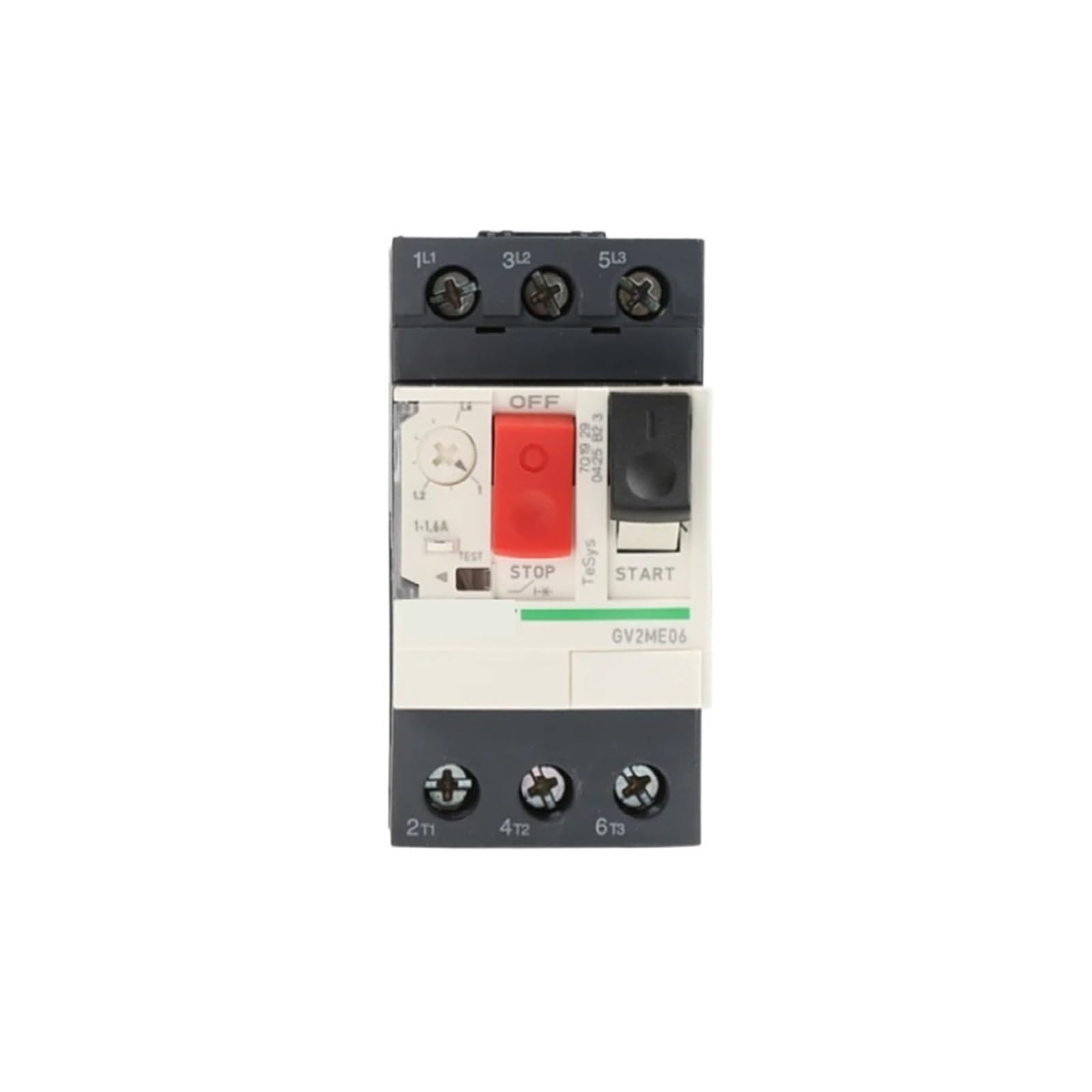Disjoncteur protection moteur magnéto-thermique GV2ME14C bouton-poussoir 6-10A
