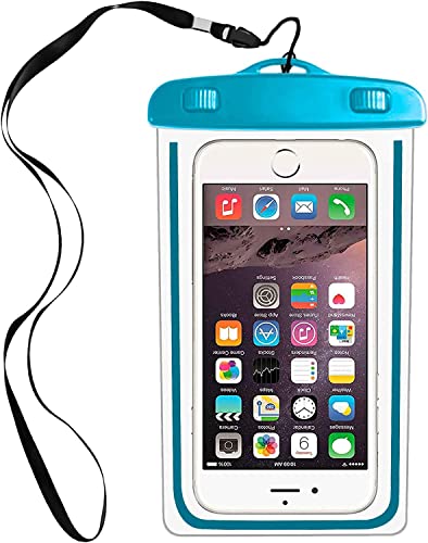 iTronix Waterproof Mobile Pouch Cover for All Mobiles, Cellphone Dry Bag Compatible for iPhone, Samsung, Mi, Redmi, Oppo, VIVO, All Other Smartphones up to 6.5 inches (Blue)- Best and cheap mobile covers in India